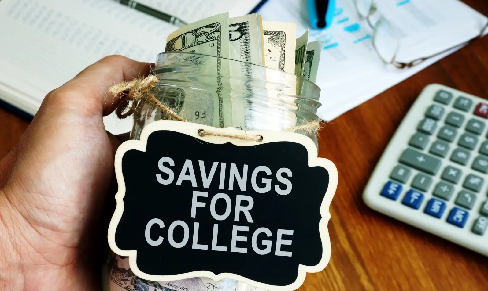 Money saved for college expenses